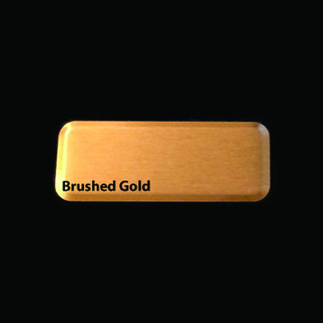 Gold Metal Name Badge