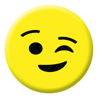 Winking Face Emoji - Emoji - Pin