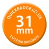 31mm (1 1/4 inch) Custom Fridge Magnets